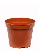 vaso di plastica marrone
