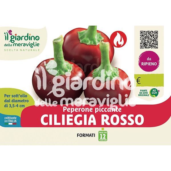 Peperone piccante ciliegia rosso